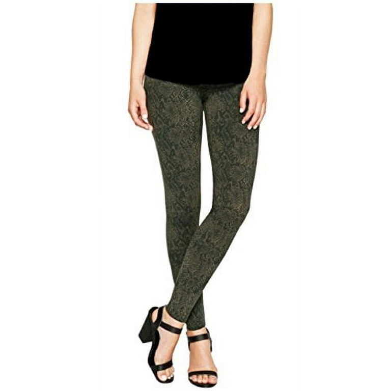 Matty M. Thick Material Leggings with Wide Elastic Band -Army Print