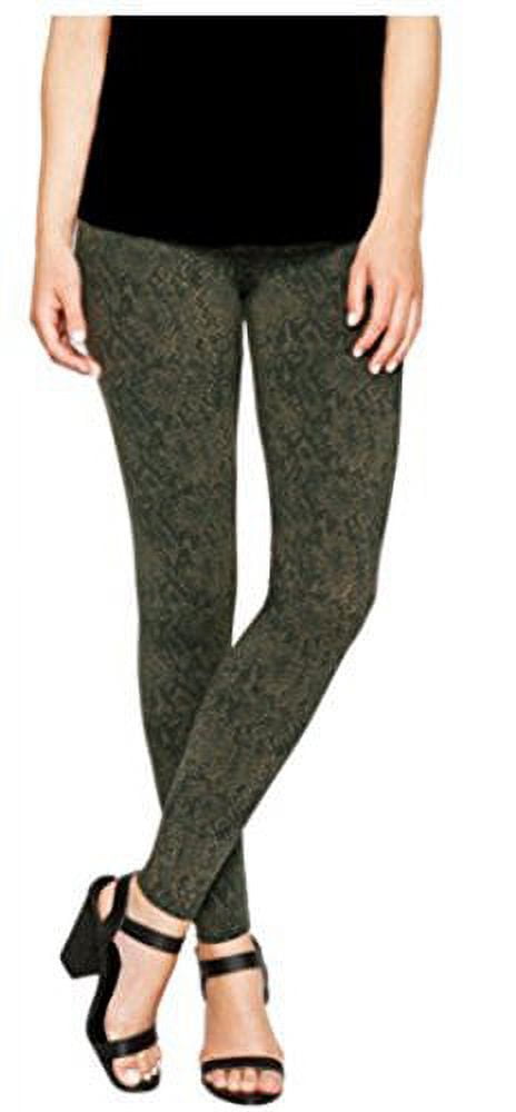 Matty M. Thick Material Leggings with Wide Elastic Band -Army Print 