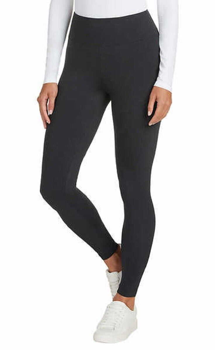 Matty M Women Active Casual Soft Wide-Band Live-in Legging (Charcoal,  X-Large)