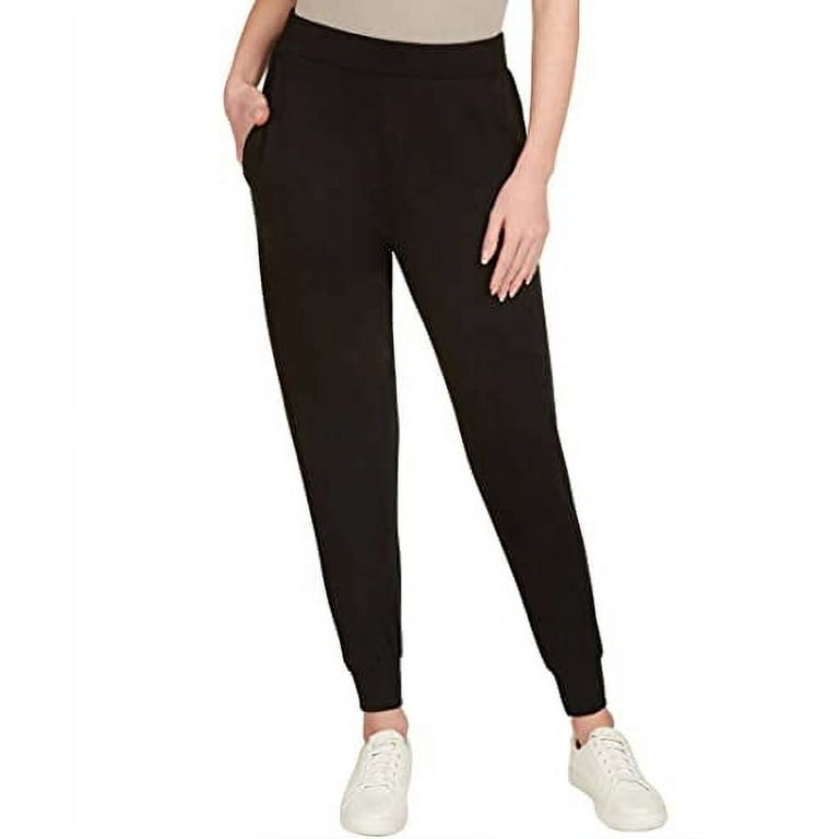 Matty M Women's Essential Comfort Jogger Pant (Black, X-Large