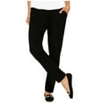 thumbnail image 1 of Matty M Women's Fashion Stretch Soft Pull-On Pant (Black Solid, Medium), 1 of 2