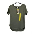 thumbnail image 1 of Matty M Women's French Terry Top (Heather Olive, Small), 1 of 3