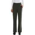 thumbnail image 1 of Matty M Women's Pull On Straight Leg Office Pants Dark Olive,  XS, 1 of 5