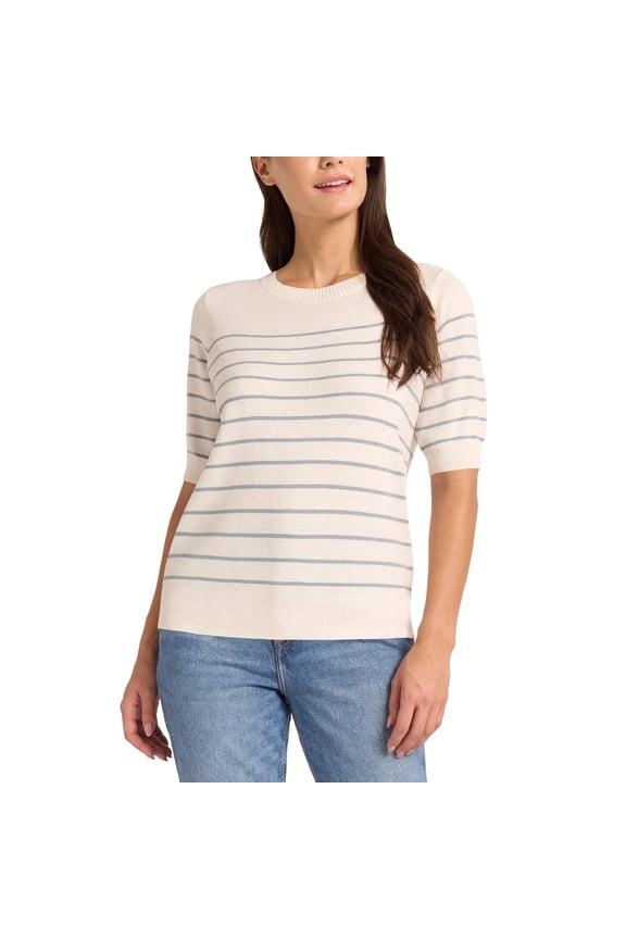 Women's Short Sleeve Sweater, Multi, XXL- Large