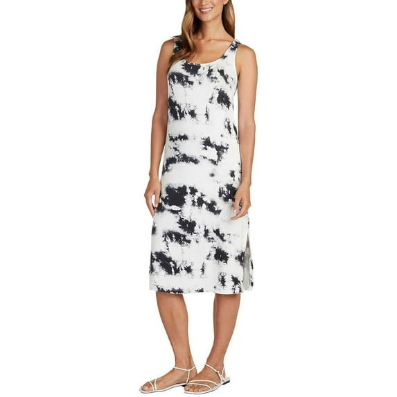 Matty M Women's Sleeveless Dress Tie Dye, Black, XXL