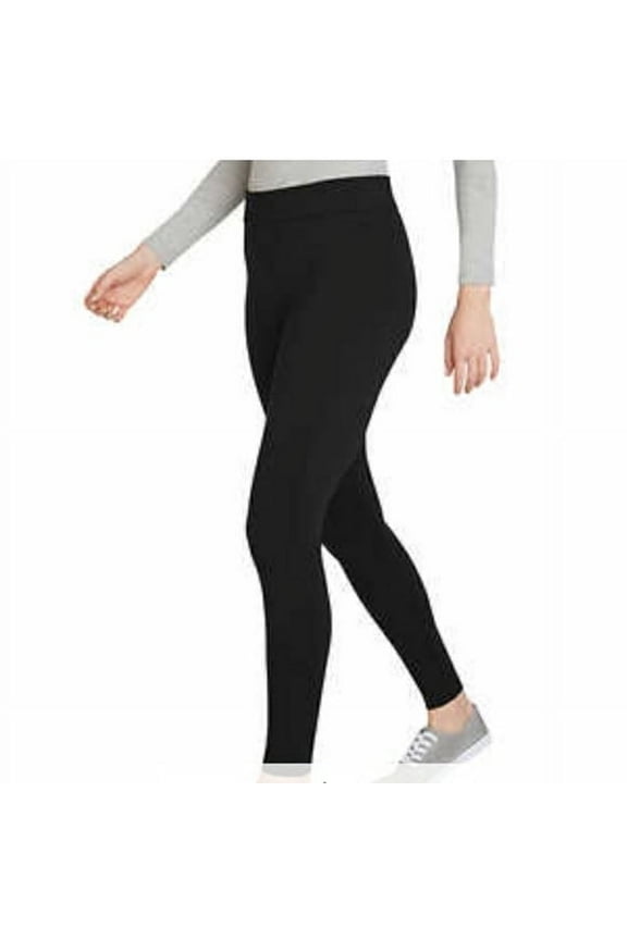 Womens Slub ponte leggings (Black, X-Small)