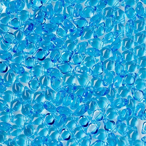 Matubo Czech Gemduo 2-Hole 50g Aquamarine 60020 Glass beads for Jewelry Making, DIY Crafts & Decoration