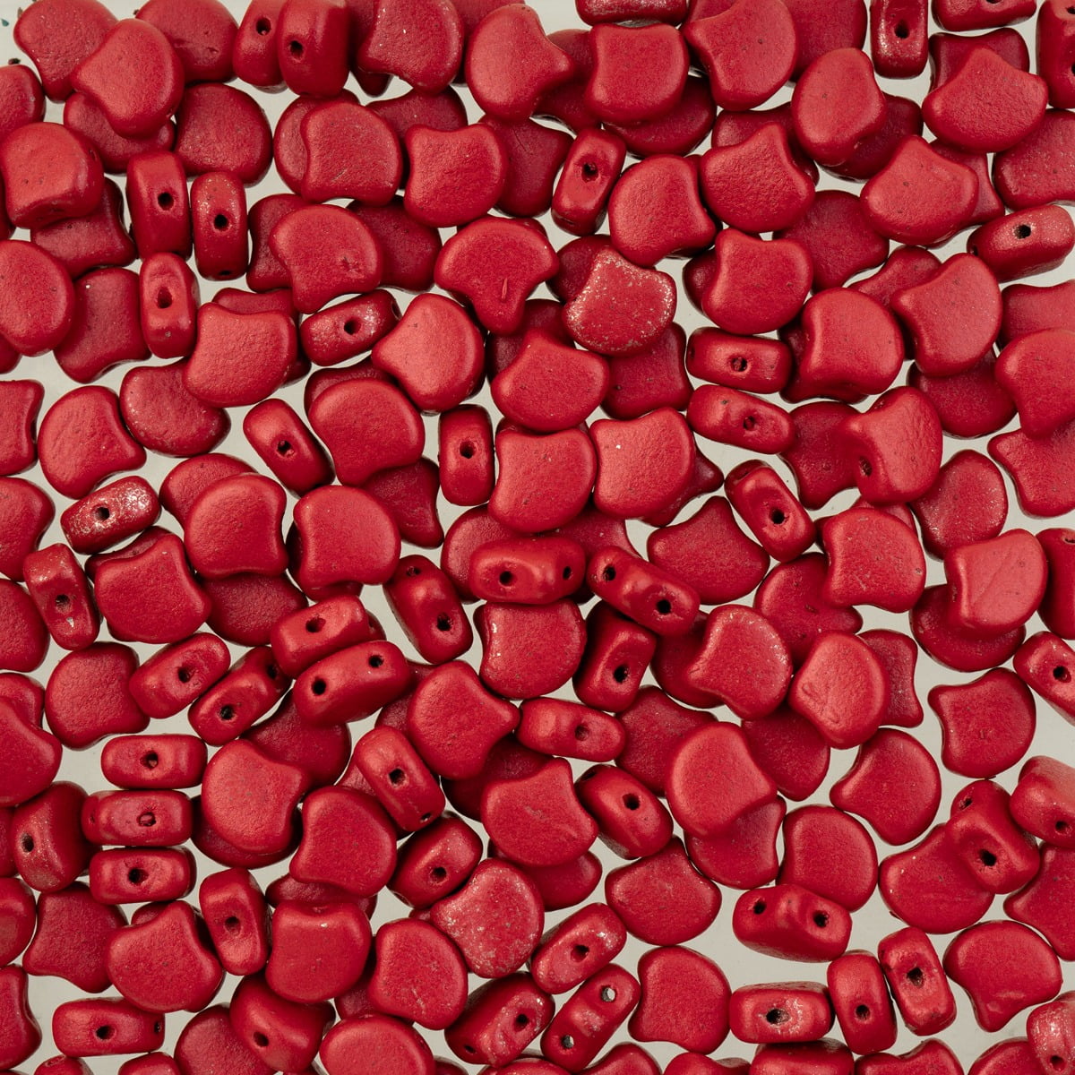 Matubo Czech Ginko 2-Hole 50g Crystal Alucolour Scarlet Red 00030-33401 Glass beads for Jewelry Making, DIY Crafts & Decoration
