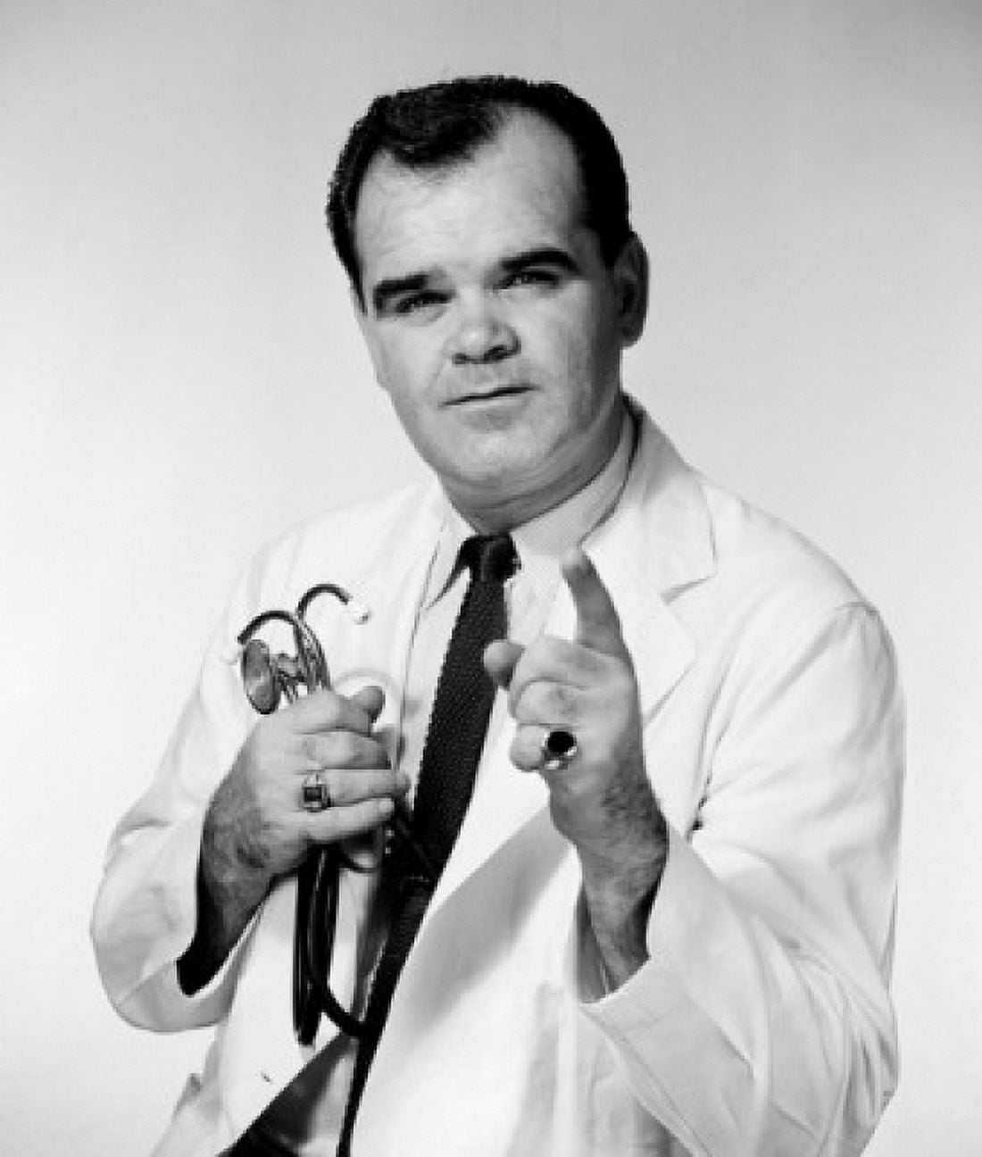 Mature male doctor portrait Canvas Art - (18 x 24)