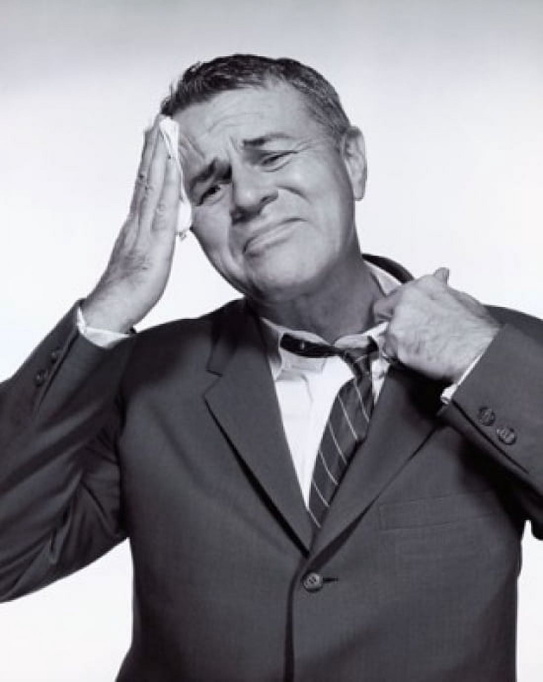 Mature man wiping his forehead with a handkerchief Canvas Art - (18 x 24)