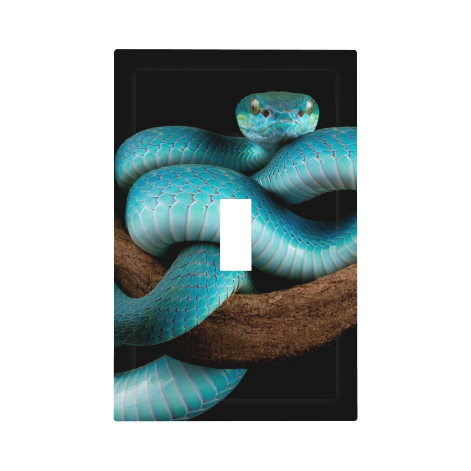 Matuu Blue Viper Snake for Modern Decorative Wall Plate Switch Plate ...