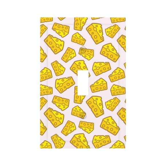 Matuu Cheese for Modern Decorative Wall Plate Switch Plate Outlet Cover for Light Switches, Smart Switch-Style T
