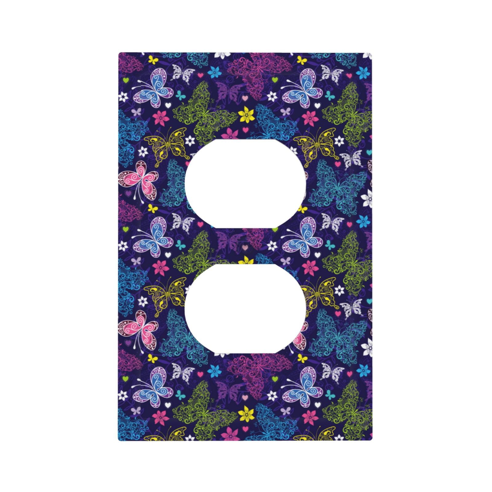Matuu Colorful Butterflies for Modern Decorative Wall Plate Switch ...