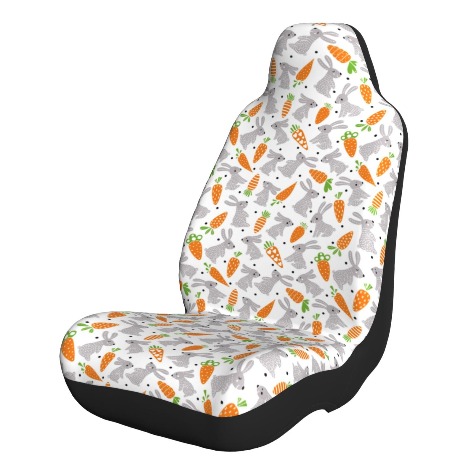Matuu Cute Rabbit Printed Car Seat Covers Full Set.Light and Breezy Car