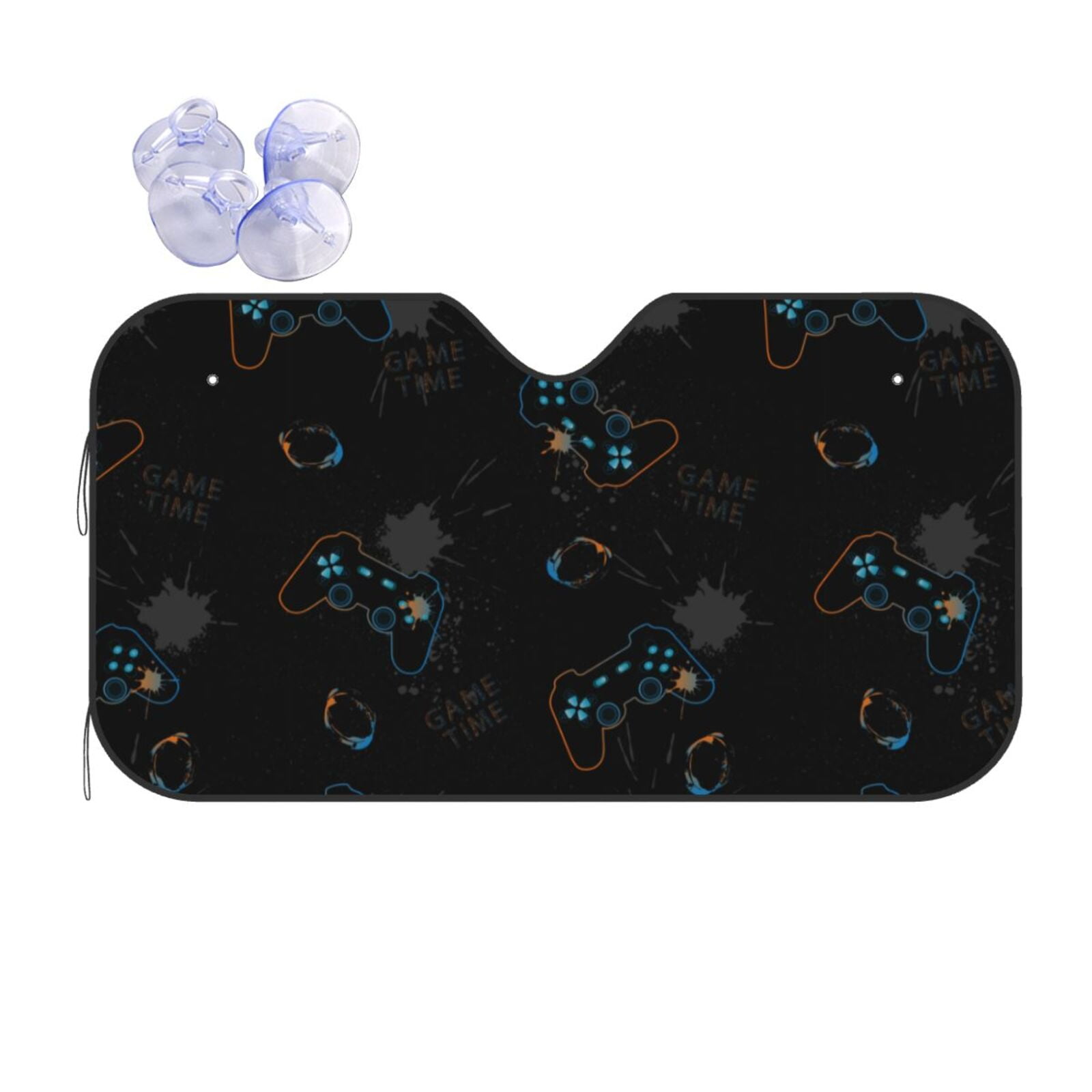 Gaming Pattern Print Car Sun Shade