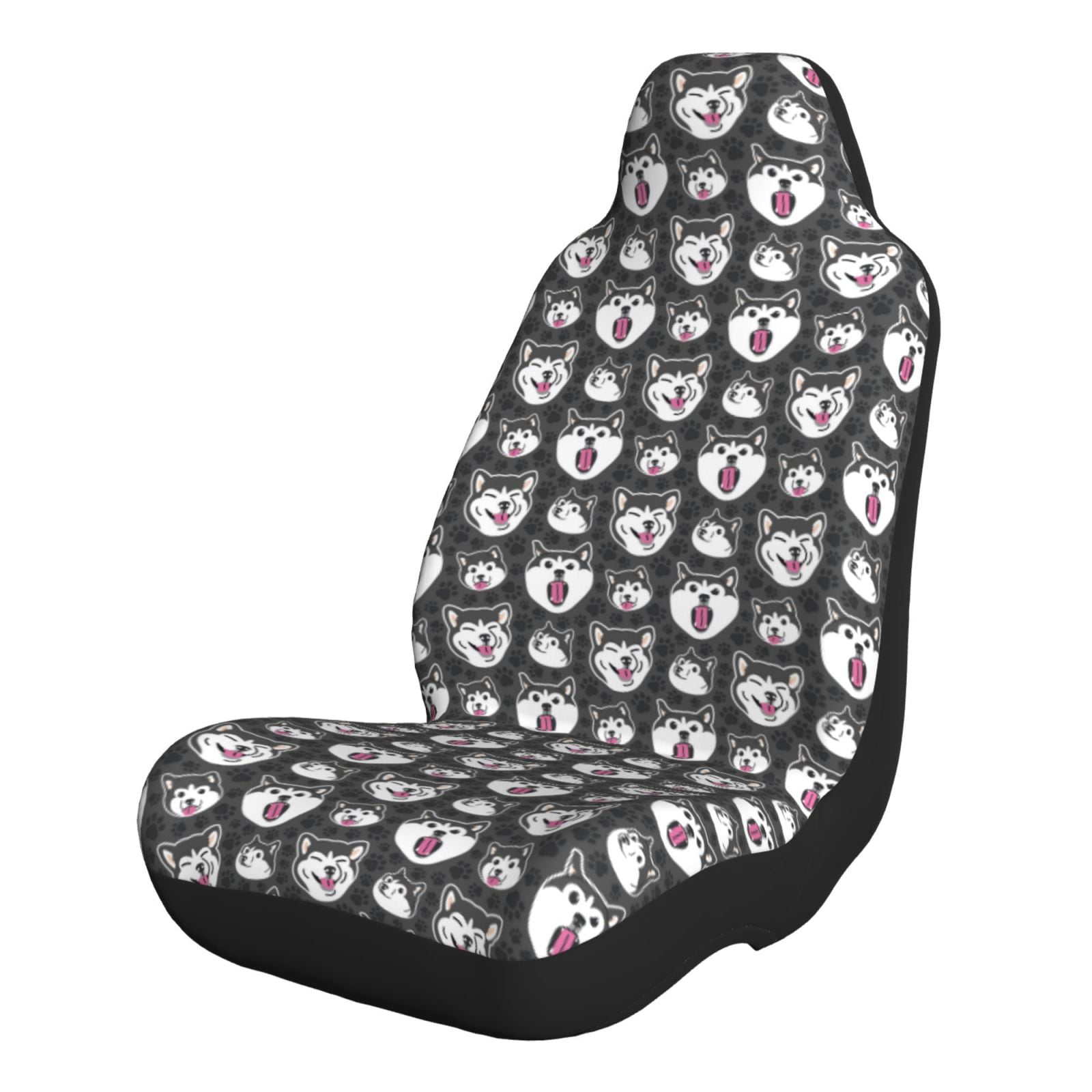 Matuu Husky Printed Car Seat Covers Full Set.Light and Breezy Car
