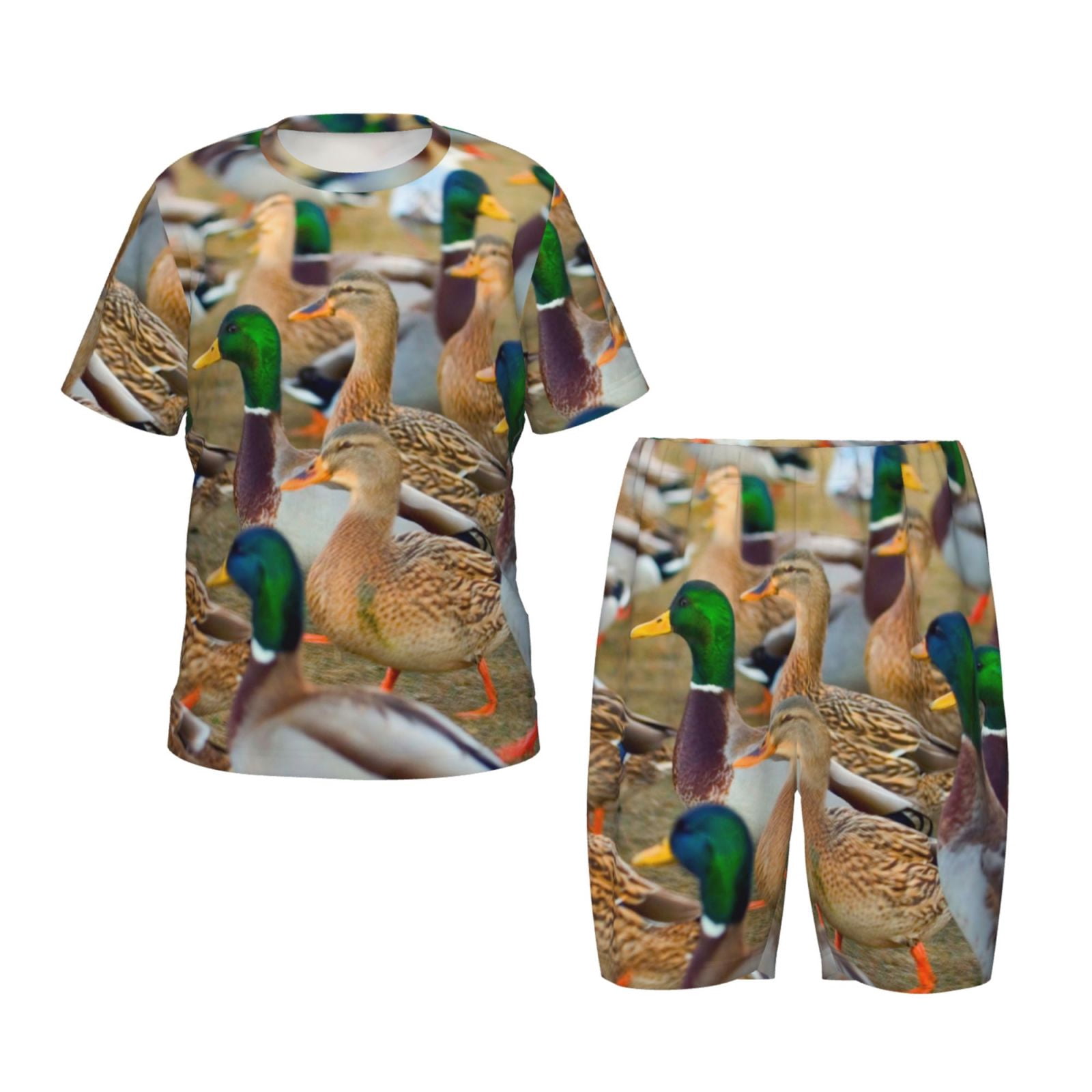 Toddler Short Sleeve Pajama Set- Duck