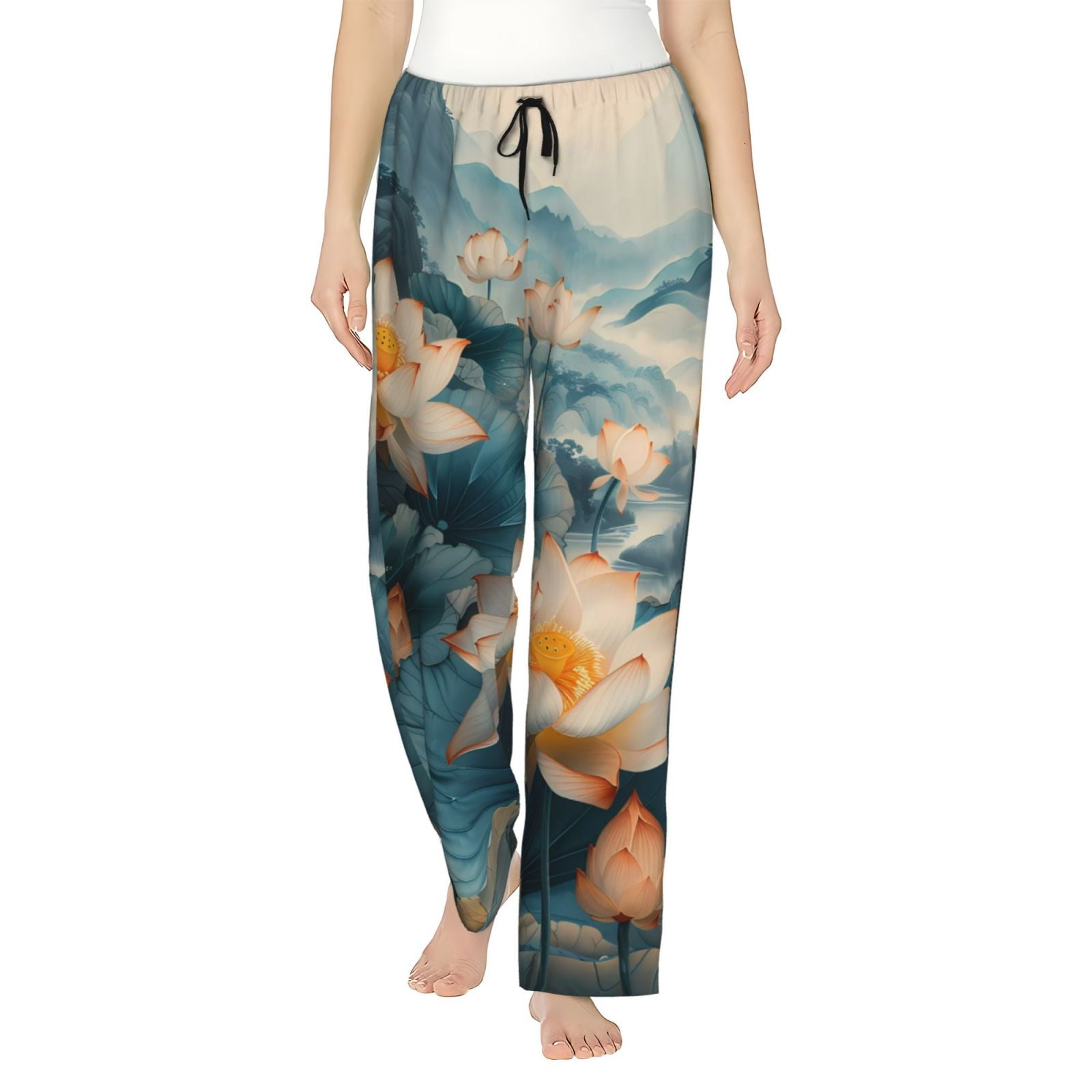 Women's Serenity Pants - Mid-Weight Twill With Contrast Stripes & Pleated Front
