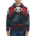 Matuu Red Black Eastern Panda Warrior for Hoodies for Men Hoodie ...