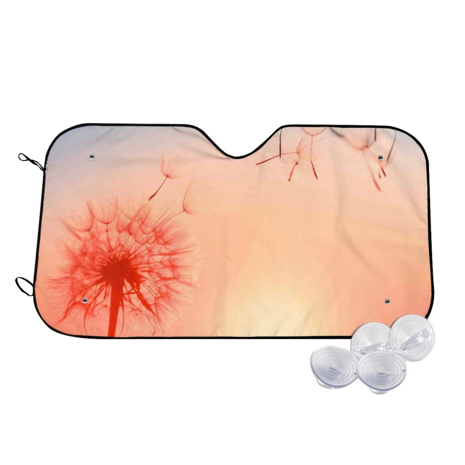 Dandelion Print Pattern Car Sun Shade