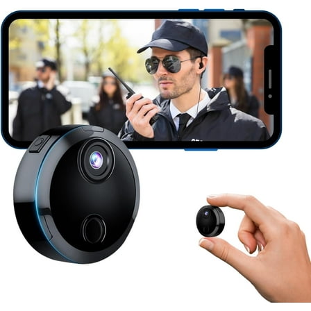 Matxabr HD 1080P Hidden Camera, Surveillance Security Camera with Motion Detection and Night Vision, Wireless WiFi Camera, Indoor Camera, Mini Camera for Pets, Sports, Baby and Nanny