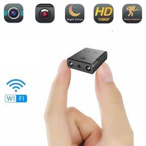 Matxabr Smallest Camera Wireless, Mini Nanny Camera HD 1080p with Night Vision, Motion Detection for Security, Small Mobile Phone APP Remote, Smart Home Camera, Two-way Audio, Easy Set Up
