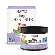 Maty’s Baby Chest Rub, Menthol and Petroleum Free, Soothing Lavender for Congestion, 1.5oz