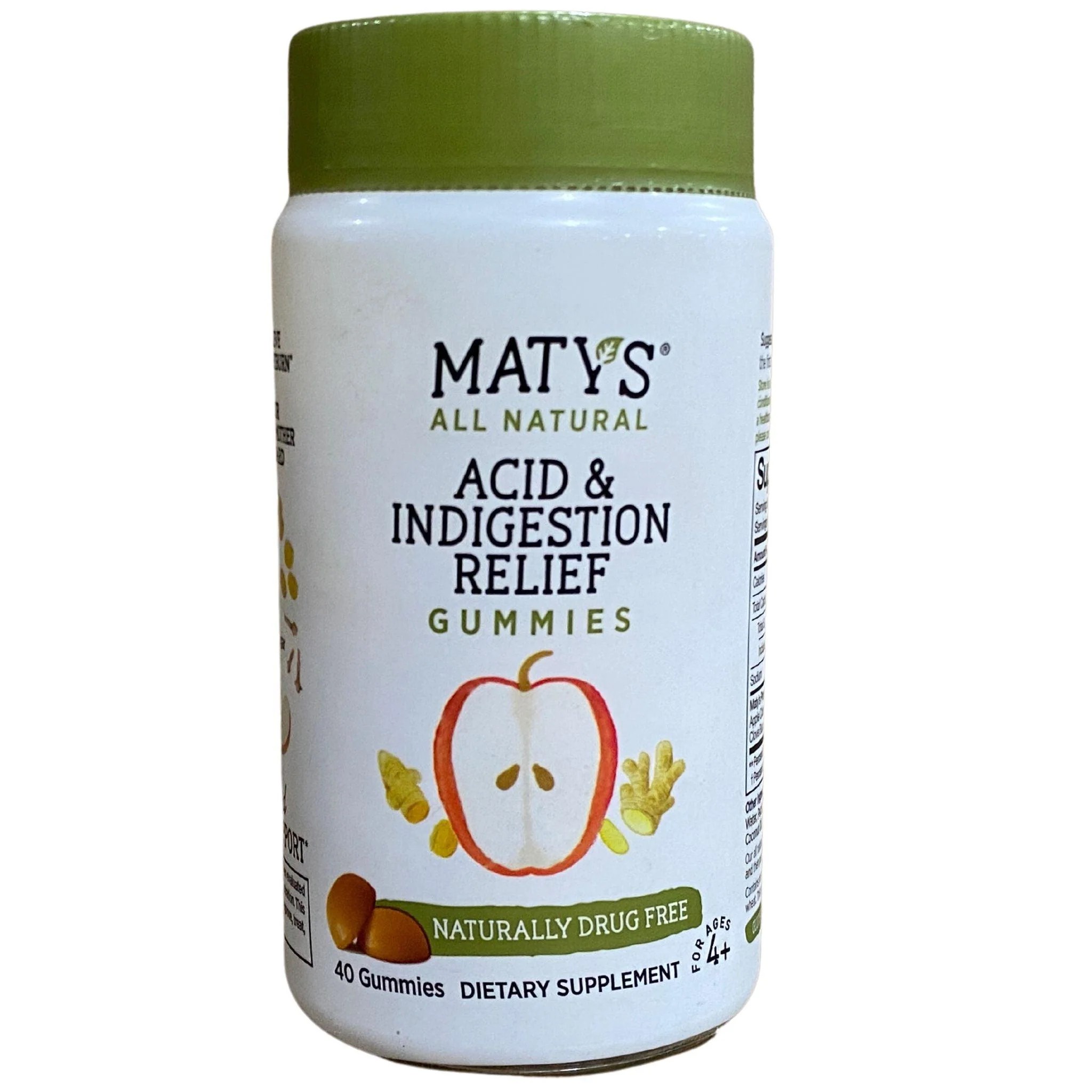 Matys Acid & Indigestion Relief Gummies, Safe Antacid for Occasional
