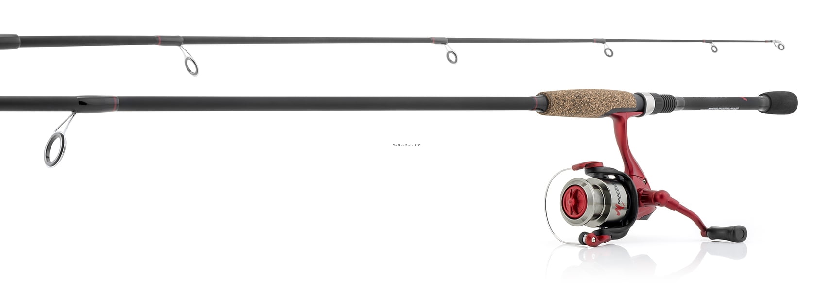 Matzuo 2-Piece Medium Spin Fishing Rod Reel Combo 6’ Made of Fiberglass  Graphite 
