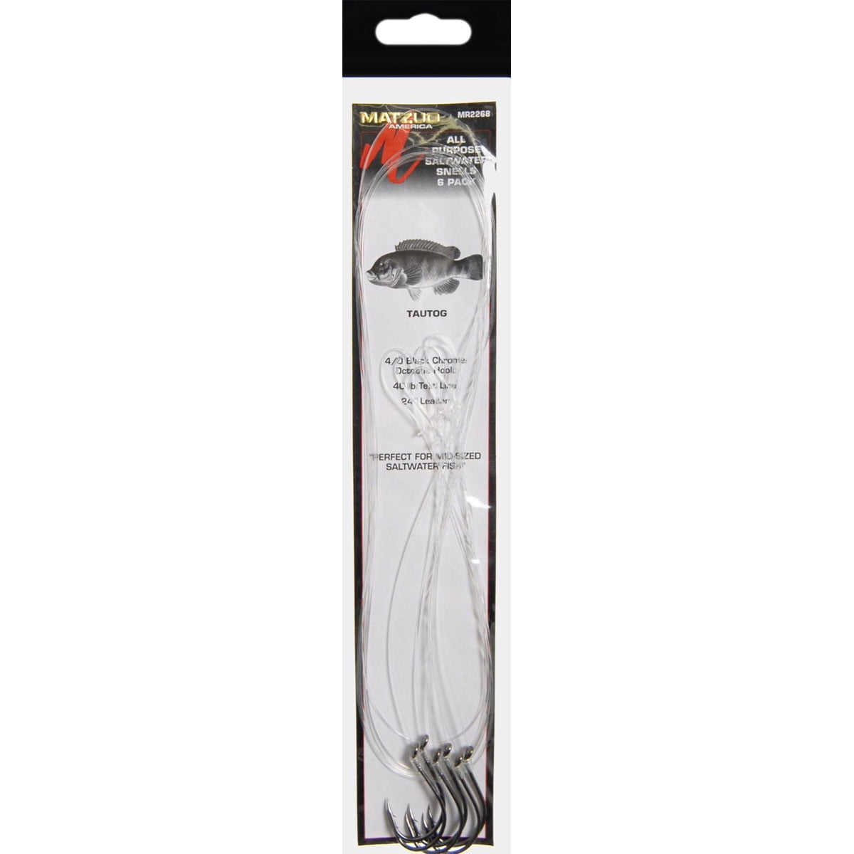 Matzuo All Purpose Saltwater Drift Rig, Octopus Black Chrome, 4/0