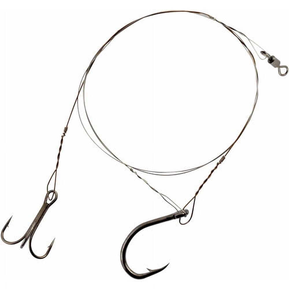 Matzuo Kingfish Rig, Front Live Bait, 3X Strong Treble Wire 