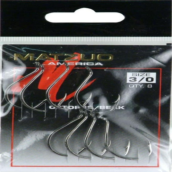 Matzuo Octopus Beak Hook, Black Chrome