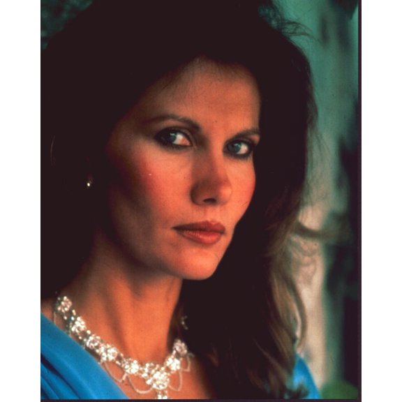 Maud Adams Close Up In Blue Dress And Diamond Necklace In Octopussy Photo Print (16 x 20) - Item # MVM56379