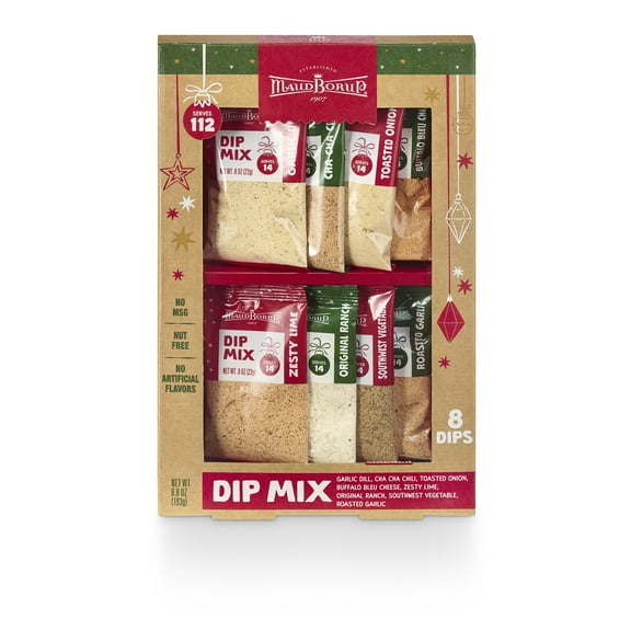 Maud Borup 8 pack Dip Mix Sampler Gift Set 6.8 oz