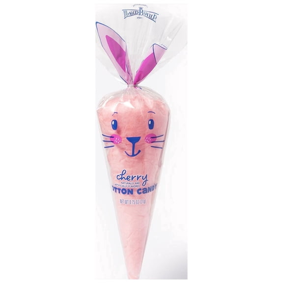 Maud Borup Cherry Cotton Candy Bunny Cone, 0.75 oz, Seasonal Spring Treat & Gift