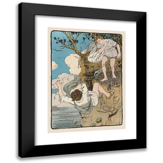 Maud Hunt Squire 14x18 Black Modern Framed Museum Art Print Titled - Go Feed the Tortoise Thyself (1901)