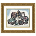 thumbnail image 1 of Maud Sherwood 14x12 Gold Ornate Wood Frame and Double Matted Museum Art Print Titled - Spanish Market Woman (1928), 1 of 4