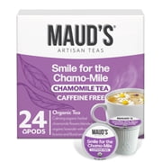 Maud's Chamomile Lavender Tea Pods, Smile For The Chamo-mile, Compatible w/ K-Cup Brewers, 24ct