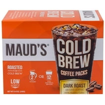 Maud's Cold Brew Coffee Filter Bags, 1 Pack, No Cold Brew Coffee Maker Required, 4 Filters