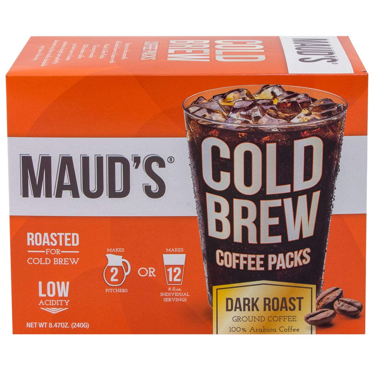 Maud's Cold Brew Coffee Filter Bags 1 Pack Solar Energy Produced 100 Arabica Low Acid Coffee