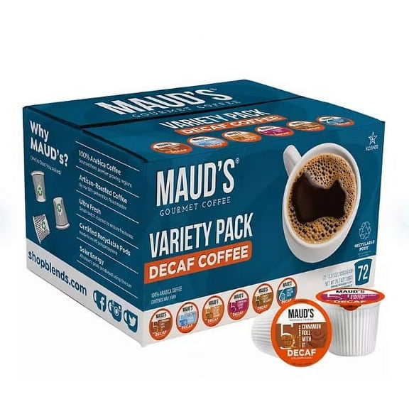 Maud's Decaf Flavored Coffee K-Cup Variety Pack (72 ct.)