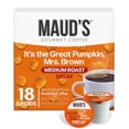 thumbnail image 1 of Maud's Decaf Pumpkin Spice Flavored Coffee Pods, 18 ct, Medium Roast Flavored Coffee in Single Serve Pods – 100% Arabica Beans, Compatible with Keurig K Cups Maker, 1 of 7