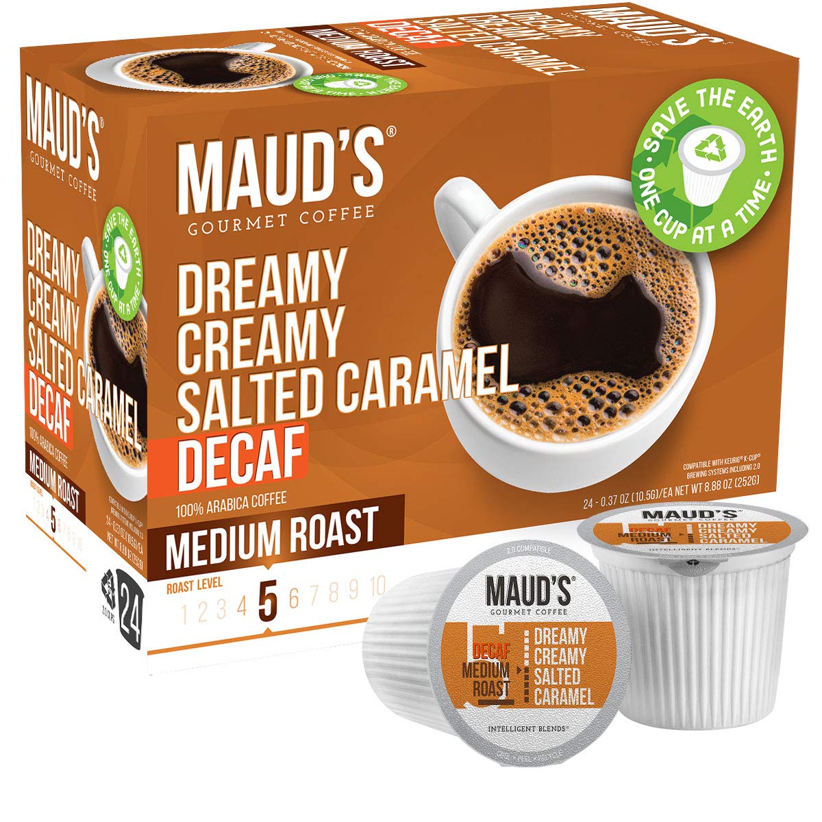 Maud's Decaf Coffee Variety Pack, 80ct. Solar Energy Produced Recyclable Single Serve Decaf