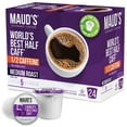 thumbnail image 1 of Maud's Half Caff Medium Roast Coffee Pods, Compatible w/ K-Cup Brewers, 24ct, 1 of 7