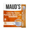 thumbnail image 1 of Maud's Pumpkin Spice Latte Instant Coffee, 16 ct, 100% Arabica Coffee, Instant Hot or Iced Latte - Just add, 1 of 6