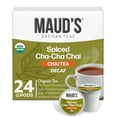 thumbnail image 1 of Maud's Organic Decaf Chai Tea Pods, 24 ct, Recyclable Single Serve Tea Pods – 100% Gourmet Blended Tea Leaves, Compatible with Keurig K Cups Maker, 1 of 7
