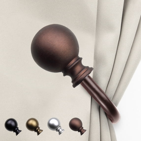 Maude Curtain Rod Holdback - Cocoa,(5710-037)