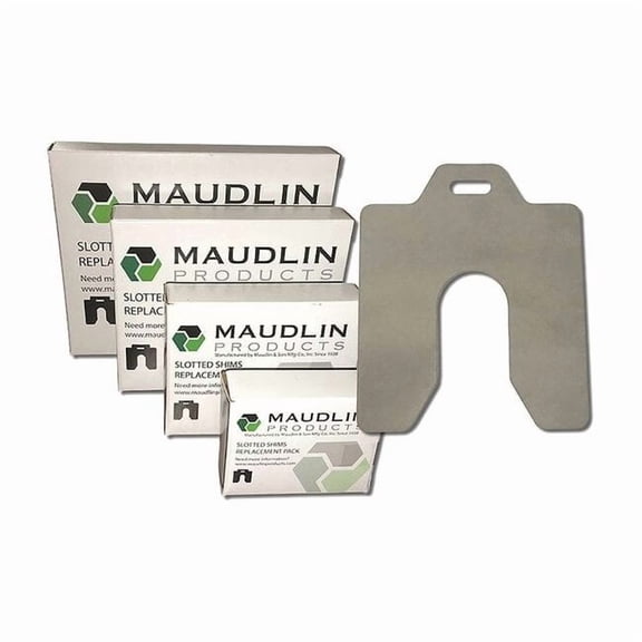 Maudlin Products Slotted Shim D-5 x 5" x 0.010", Pk20 MSD010-20