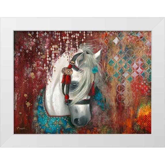 Maugeri, Valerie 18x15 White Modern Wood Framed Museum Art Print Titled - Andalusia