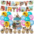 thumbnail image 1 of Maui Anime Moana Cartoon Birthday Party Decorations Bundle Includes Banner, 12 Mini Cupcake Toppers, 1 Large Cake Topper & 16 Latex Balloons, 1 of 4